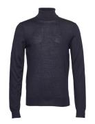 Cfkonrad Merino Roll Neck Knit Tops Knitwear Turtlenecks Blue Casual Friday