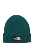 Kids Tnf Box Logo Cuffed Beanie Accessories Headwear Hats Beanie Green The North Face