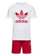 Short Tee Set Sets Sets With Short-sleeved T-shirt Red Adidas Originals