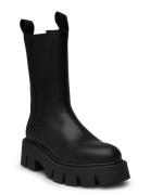 Cph139 Vitello Black Shoes Boots Ankle Boots Ankle Boots Flat Heel Black Copenhagen Studios