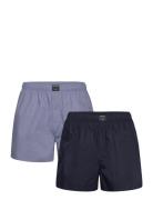 Cotton Stretch Woven Boxer Shorts 2P Underwear Boxer Shorts Navy Björn Borg