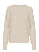 Crdela Knit Pullover Tops Knitwear Jumpers Beige Cream