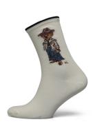 Polo Bear Cotton-Blend Trouser Socks Lingerie Socks Regular Socks Beige Polo Ralph Lauren