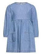 Denim Dress Dresses & Skirts Dresses Casual Dresses Long-sleeved Casual Dresses Blue Tom Tailor