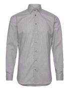 Small Check On White Tops Shirts Business Grey Bosweel Shirts Est. 1937