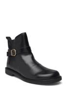 Booties - Flat Shoes Boots Ankle Boots Ankle Boots Flat Heel Black ANGULUS