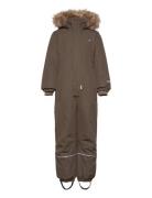 Snow Suit Outerwear Coveralls Snow-ski Coveralls & Sets Khaki Green Minymo