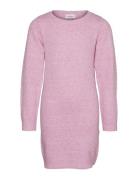 Vmdoffy Ls O-Neck Dress Ga Girl Noos Dresses & Skirts Dresses Casual Dresses Long-sleeved Casual Dresses Pink Vero Moda Girl