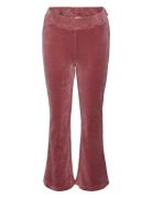 Vmathena Velvet Hw Flare Pant Jrs Girl Bottoms Trousers Red Vero Moda Girl