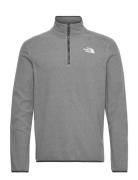 M 100 Glacier 1/4 Zip - Eu Sport Sweatshirts & Hoodies Fleeces & Midlayers Grey The North Face