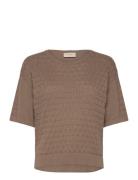 Fqdodo-Pullover Tops Knitwear Jumpers Brown FREE/QUENT