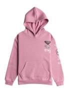 Surf Feeling Hoodie Brushed Tops Sweatshirts & Hoodies Hoodies Pink Roxy