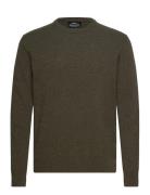 Eco Wool Karsten Knit Tops Knitwear Round Necks Khaki Green Mads Nørgaard