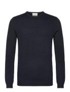 Bs Irving Regular Fit Knitwear Tops Knitwear Round Necks Navy Bruun & Stengade