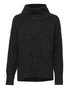 Vmdoffy Ls Cowlneck Blouse Ga Noos Tops Knitwear Turtleneck Black Vero Moda