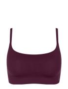 Sloggi Zero Feel 2.0 Ultra Bra Lingerie Bras & Tops Soft Bras Bralette Burgundy Sloggi