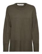 Pzsteffi Ck Pullover Tops Knitwear Jumpers Khaki Green Pulz Jeans