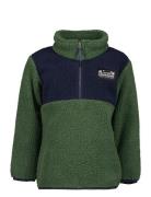 Gosig Kids Halfzip Outerwear Fleece Outerwear Fleece Jackets Khaki Green Didriksons