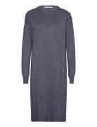 Srepira Dress Knit Knælang Kjole Blue Soft Rebels