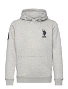 Player 3 Bb Hoodie Tops Sweatshirts & Hoodies Hoodies Grey U.S. Polo Assn.