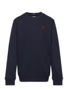 Dhm Lb Crew Tops Sweatshirts & Hoodies Sweatshirts Navy U.S. Polo Assn.