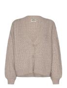 Recycled Wool Mix Ricky Cardigan Tops Knitwear Cardigans Beige Mads Nørgaard