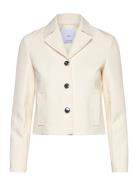 Jacket With Lapels And Metal Buttons Blazers Single Breasted Blazers Cream Mango