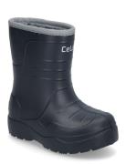 Thermal Wellies - Embossed Shoes Rubberboots High Rubberboots Navy CeLaVi