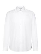 Structured Engineered Slim Shirt Tops Shirts Business White Michael Kors