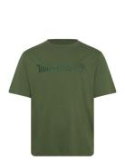 Hampthon Short Sleeve Tee Black Forest Green Tops T-Kortærmet Skjorte Green Timberland