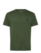 Dunstan River Short Sleeve Tee Black Forest Green Designers T-Kortærmet Skjorte Khaki Green Timberland