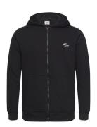 Standard Hudini Zip Sweatshirt Tops Sweatshirts & Hoodies Hoodies Black Mads Nørgaard