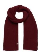 Unisex. Shield Wool Knit Scarf Accessories Scarves Winter Scarves Red GANT