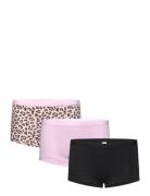 Panties Boxer 3P Leo Night & Underwear Underwear Underpants Pink Lindex