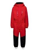 Penguin Snowsuit Kids Teal Sport Coveralls Snow-ski Coveralls & Sets Red ISBJÖRN Of Sweden