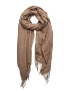 Pcnoah Long Scarf Noos Bc Accessories Scarves Winter Scarves Brown Pieces