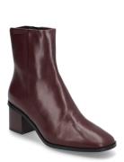 Heel Ankle Boot 50 W/Ml Lth Shoes Boots Ankle Boots Ankle Boots With Heel Brown Calvin Klein