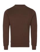 Abel Crew Neck Sweat Tops Sweatshirts & Hoodies Sweatshirts Brown Mos Mosh Gallery