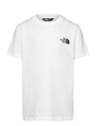 Teen S/S Simple Dome Tee Tops T-Kortærmet Skjorte White The North Face