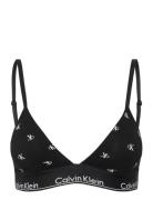 Lightly Lined Triangle Lingerie Bras & Tops Soft Bras Bralette Black Calvin Klein