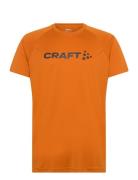 Core Essence Logo Tee M Sport T-Kortærmet Skjorte Orange Craft