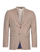 Slhslim-Neil Blz B Suits & Blazers Blazers Single Breasted Blazers Beige Selected Homme