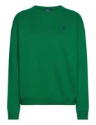 Fleece Crewneck Sweatshirt Tops Sweatshirts & Hoodies Sweatshirts Green Polo Ralph Lauren