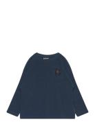 Tnd Gletscher Tops T-shirts Long-sleeved T-Skjorte Navy TUMBLE 'N DRY