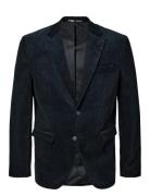 Slhreg-Duca Corduroy Blz Suits & Blazers Blazers Single Breasted Blazers Navy Selected Homme