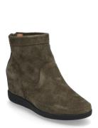 Stb-Emmy S Shoes Boots Ankle Boots Ankle Boots With Heel Khaki Green Shoe The Bear