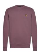 Crew Neck Sweatshirt Tops Sweatshirts & Hoodies Sweatshirts Burgundy Lyle & Scott