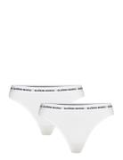 Core Logo Thong 2P G-streng Undertøj White Björn Borg