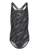 Girls Hyperboom Allover Medalist Sport Swimsuits Multi/patterned Speedo