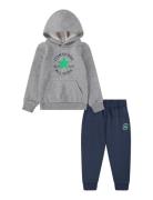 Converse Dissected Chuck Patch Fleece Pullover Set Sets Sweatsuits Grey Converse